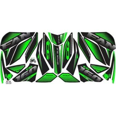 Imagem de Adesivo Faixa Lateral Carenagem Cg Fan 160 2016/2021 Kit 04 - Resitank