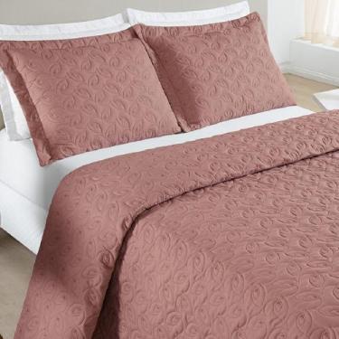 Imagem de Cobre Leito Casal Florency Micropercal 200 fios 3pç 100% Poliéster - R