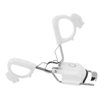 Imagem de Caminhão de Cílios Elétricos, Tipo C Recarregável Curler de Cílios Aquecidos Curling para Mulheres para a Festa (Branco)