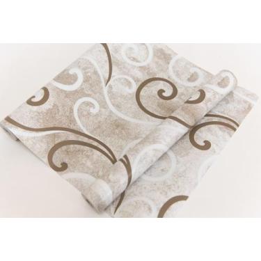 Imagem de Papel Adesivo Contact De Parede Arabesco Bege 45 Cm X 10 Metros - Fili