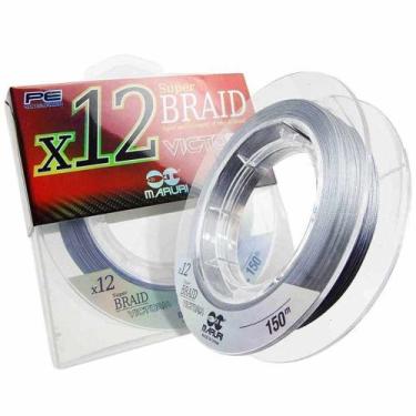 Imagem de Linha de Pesca Multifilamento Victoria 12 Fios 150m 0,18mm lb - Maruri