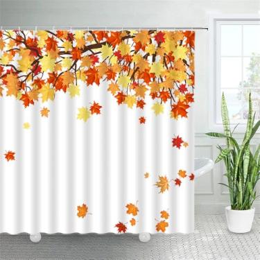 Imagem de Cortinas de chuveiro para esqui na neve Teleférico no campo de esqui com floresta de pinheiros em montanhas nevadas Conjunto de cortinas de banho de tecido, 5508AG, 90 x 180 cm, 35 x 70 pol.