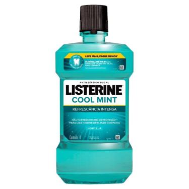 Imagem de Enxaguante Bucal Listerine, Cool Mint Refrescância Intensa, 1 Litro