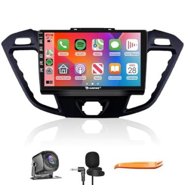 Imagem de CarPlay Android Navegação Automática Rádio GPS Estéreo Câmera Reversa Tela IPS Tela Sensível ao Toque Tablet Pad Media Player para Ford Transit Tourneo Custom 2012-2021, se aplicável Quad Core 2G +