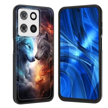 Imagem de JHYYTUJTYP Capa para Moto G Power 5G 2025, [Teste de queda de grau militar] Capa protetora resistente à prova de choque resistente para Motorola Moto G Power 5G 2025 6,8 polegadas, duas galáxias de