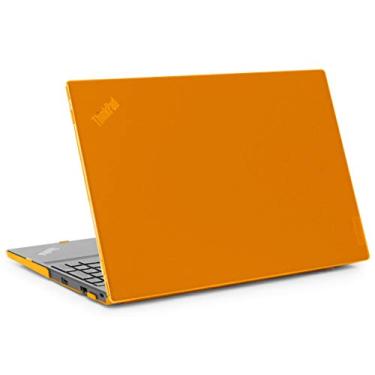Imagem de mCover Capa compatível apenas com computadores Windows Lenovo ThinkPad E14 Gen 2/3/4 de 2020 ~ 2022 de 14 polegadas (com CPU AMD) (Não serve para nenhum outro modelo Lenovo) - Laranja