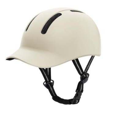 Imagem de Shinmax Capacete De Bicicleta Capacete De Bicicleta Com Viseira Longa, Faixa Refletiva Segura E Confortável, Capacete De Bicicleta Ajustável E Leve Para Adultos, Ciclista Urbano E De Estrada (Marfi