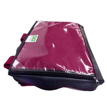 Imagem de Capa Mochila Bag Motoboy 45 litros Impermeavel Reforçada Vinho - Bag B