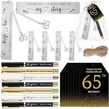 Imagem de Sinload 25 conjuntos de lembrancinhas de aniversário para convidados, 25 canetas esferográficas Thanks for Coming 25 marcadores, 25 cartões com bolsa de organza para lembrança de festa de aniversário