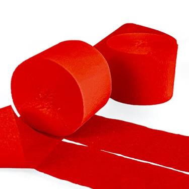 Imagem de Decorações de papel crepe para aniversário, casamento, festival, ornamento, formatura, cenário colorido de festa Candyland, suprimentos de arco-íris DIY, artesanato artístico (pacote com 2 unidades