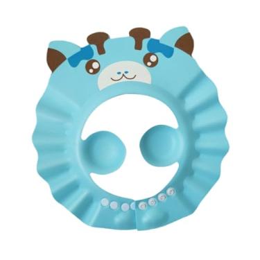 Imagem de menolana Capinha de chá de chá de chá de banho de banho de banho de chuveiro de chapéu de viseira reutilizável touca de chapéu de shampoo ajustável para