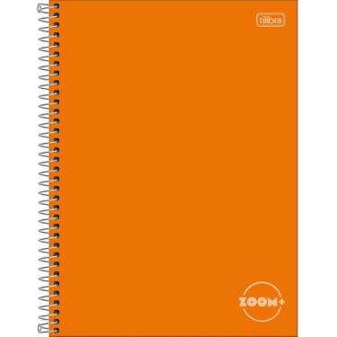 Imagem de Caderno 01X1 Capa Dura Zoom+ 96 Folhas Laranja Pacote com 4 - Tilibra