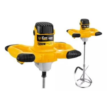 Imagem de Misturador Elétrico De Argamassa Tinta Gesso Rejunte Textura 127v Tmt1200 The Black Tools