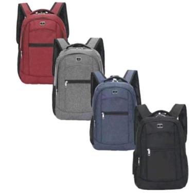 Imagem de Kit 10 mochila para notebook resistente a água - L8, Vinho