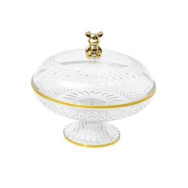 Imagem de Ｂｅｓｇａ Bolo de placa de frutas Stand com cúpula de alimentos de fruta, S