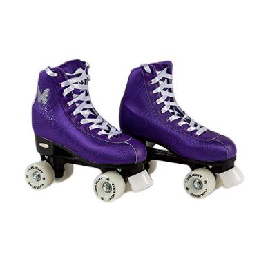 Imagem de Epic Skates Patins Butterfly Light Up Quad Roller Skates, roxo, feminino 09
