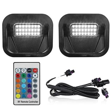 Imagem de Kit de lâmpada de cama de caminhão LED flexível multicolorida RGB para porta traseira compatível com Multipro GMC Sierra 1500 2500 HD 3500 HD 2020-2021, Chevrolet Silverado 1500 2500 HD 3500 HD 2020