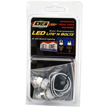 Imagem de Design Engineering Kit de iluminação de placa LED Lite'N Boltz 030311 com cabeça em formato de bolota, 2 peças – Polido