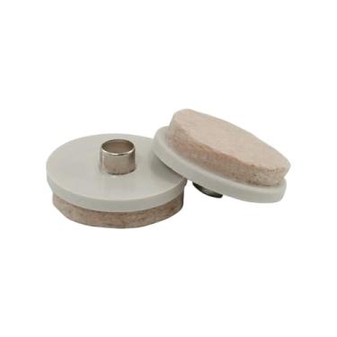 Imagem de Pastilhas para móveis de feltro Shepherd Hardware 9933 7/8 polegadas, 22 mm (7/8 Polegada), 7/8 Inch, Beige