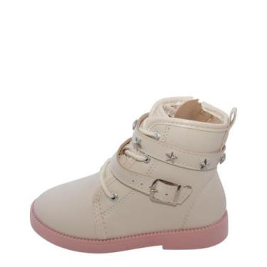 Imagem de Bota Bebê Molekinha Coturno REF: 2184103 NAPA, 24, Branco off