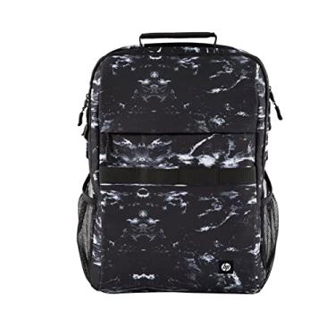 Imagem de Mochila HP Campus XL - Zíper com Trava, Suporta até 20L, Repelente à Água, Feita com Materiais Reciclados, com Compartimento para Notebook 16''e Alças Acolchoadas, Estampa Mármore (7J592AA)