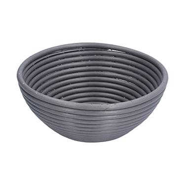 Imagem de Cesta de Fermentação de Pão, Plástico Inovador Em Formato de Pão Com Compra de Pão Lavável Tigela de Prova de Massa para Assar Pão de Fermento Em Casa Profissional (Cinzento
