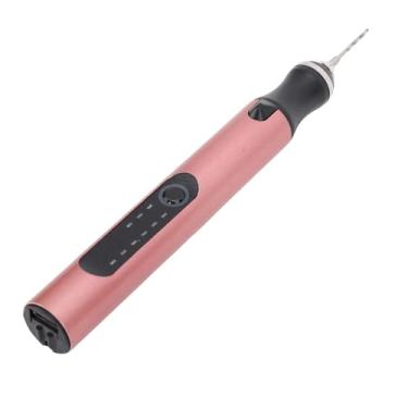 Imagem de Mini Caneta de Gravador, Ferramenta Sem Fio Tool de Escultura Em Cabeça de Moagem de Caneta Acessórios para Polimento de Gravação de Unhas (Rose Gold)