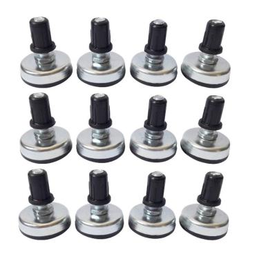 Imagem de 12 Pés Nivelador 5-16 Base Sapata Cama Box Baú C- Chapas