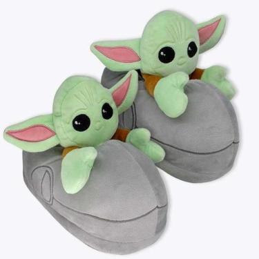 Imagem de Pantufa Star Wars Baby Yoda 3d Licenciado Zona Criativa