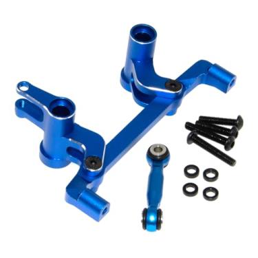 Imagem de 10543 Steering Bellcranks Compatible with 1/10 Traxxas 4-Tec Upgrade Drift Ford Mustang Replace Rc Car Aluminum Alloy Part Replace(Dark Blue)