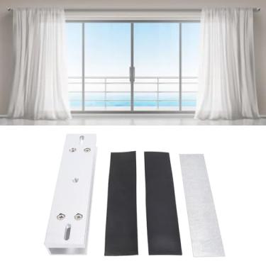 Imagem de U Suporte, 280 Kg de 600 Libras de Alumínio de Alumínio Alta Dureza Trava Magnética Usola U Survento para Porta de Vidro Sem Moldura