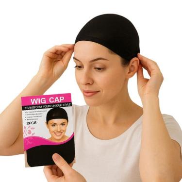 Imagem de Kit 10 Wig Cap Touca Preta Para Peruca Wig Front Próteses - Genérica
