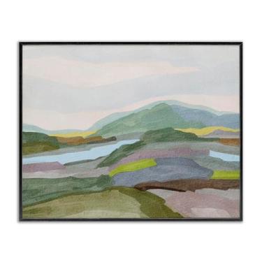 Imagem de Stupell Industries Tons de terra verde paisagem preta giclee arte design por Nikita Jariwala, 14 x 11