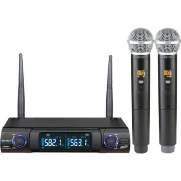 Imagem de Microfone Sem Fio Duplo Karsect Ks248dm Preto