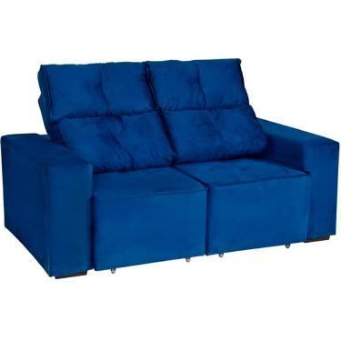 Imagem de Estofado Adapt 2 Lugares Retrátil E Reclinável Espuma D23 Paraná Azul