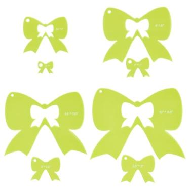 Imagem de UNICRAFTALE 4 peças de régua de acrílico para colcha, 4 tamanhos, para uso com quadrados de tecido pré-cortados de 25,4 cm, verde claro, suprimentos de colcha de retalhos essenciais para corte de