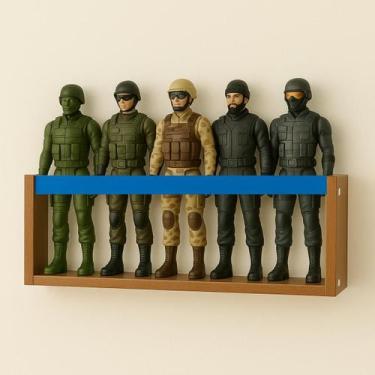 Imagem de Prateleira de Parede para Coleção de Bonecos  Marvel, Barbie, SuperHer