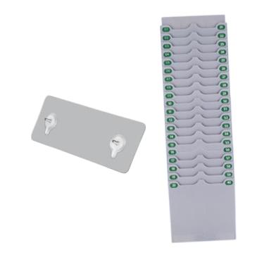 Imagem de Xgdsnly Suporte para Cartão de Ponto Expansível Suporte para Planilha de Ponto Fácil de Instalar Registro de Presença Suporte para Cartão de Ponto para Armazé, 40 Caça-níqueis