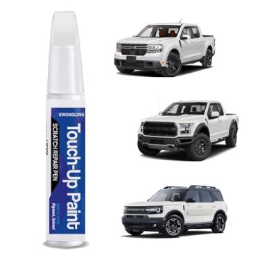 Imagem de Tinta de retoque branca YZ/Z1 Oxford compatível com Ford, caneta de reparo de arranhões 2 em 1 correspondência de cor exata, caneta de reparo de arranhões de carro