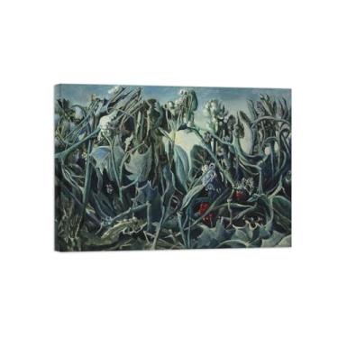 Imagem de Abstrato lona wall art pinturas famosas-Alegria viver-Poster e impressões para decoração casa pronta para pendurar 50x70cm20x27in Tela Embrulhada