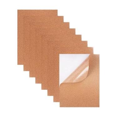 Imagem de Fenteer 8x Folhas de Cortiça Decoração de Parede Antiderrapante 21cm x 29,7cm Azulejos Placas de Apoio Artesanato DIY para Cozinha Casa de Fazenda Sala de