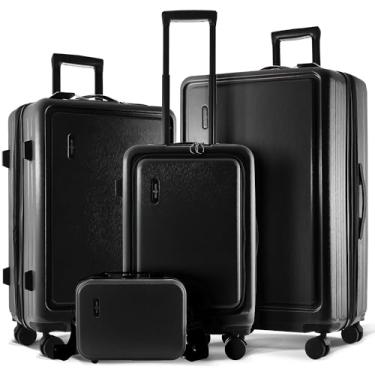 Imagem de TRAVELARIM Não expansível, Preto Jet, 4 Piece Set (22/24/28), Bagagem expansível