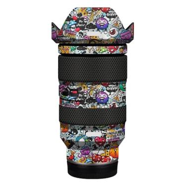 Imagem de 35 150 Película protetora para lente de câmera película protetora adesivo anti-arranhões adequado para Tamron 35-150 mm F2-2.8 adequado para Nikon Mount (Graffiti White)