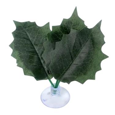 Imagem de Planta Artificial Decorativa em Plástico com Ventosa Folha de Azedinho para Aquários e Terrários NFF-68