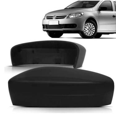Imagem de Capa retrovisor Gol,Saveiro G5 2009 2010 2011 preto liso sem furo pisc