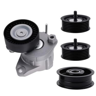 Imagem de maXpeedingrods Tensor de correia de transmissão com polias intermediárias para Mercedes-Benz C300 C350 CL550 CLK350 E350 E550 G550 GL450 GL550 GLK350 ML350 R350 SLK280 SLK300 SLK350 2 007-2