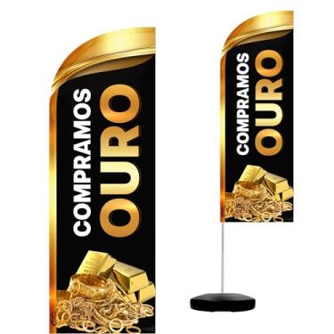 Imagem de Wind Banner Completo 2,10m Compramos Ouro