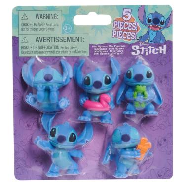 Imagem de 5 Mini Bonecos De 4Cm Do Stitch Colecionáveis - Disney