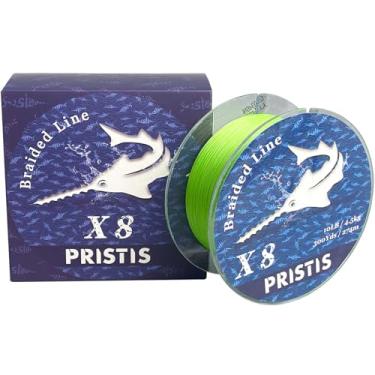 Imagem de Pristis Linha de pesca trançada X8, linha de trança super forte de 8 fios para profissionais, resistente à abrasão de grau profissional e equipamento durável de zero elasticidade para água salgada e