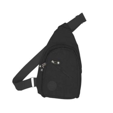 Imagem de Bolsa Mochila Bag Pochete Transversal Alça única Ajustável Preto